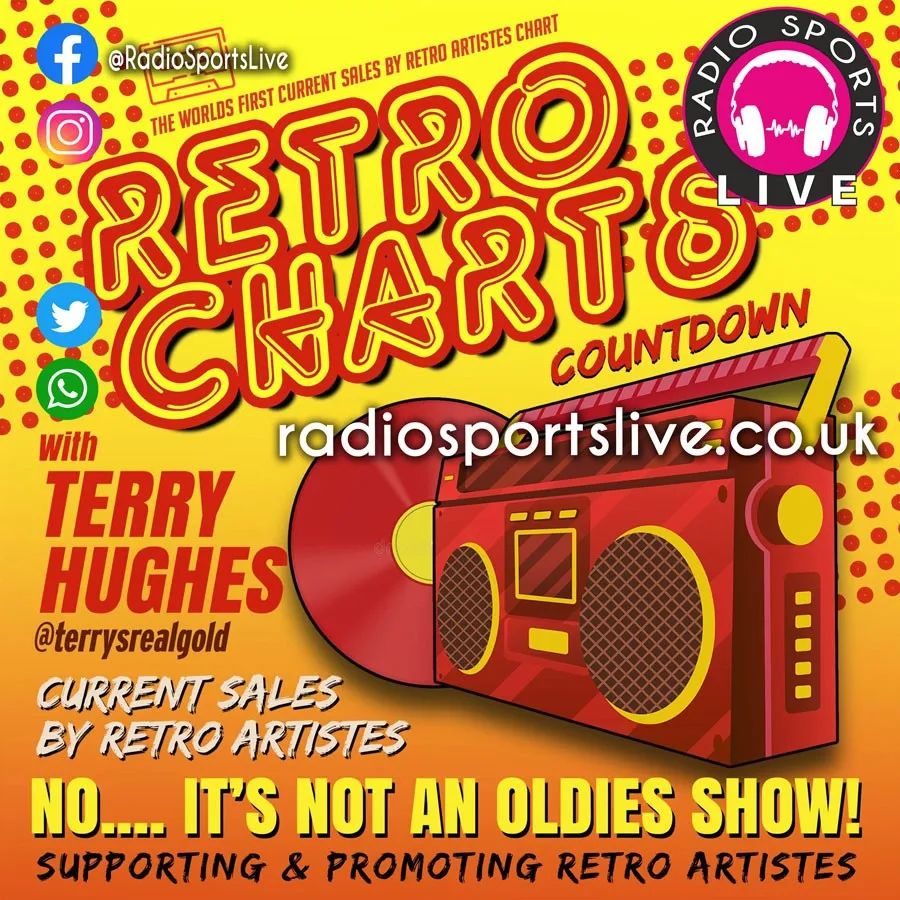 📻 Retro Charts Countdown

📆 Today 🕝 10:00

🎶 #Music

🎙 Terry Hughes

➡️ Socials @RadioSportsLive

📻 https://radiosportslive.co.uk